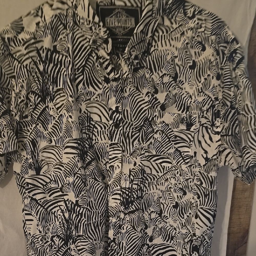 Black and White Men's Shirt